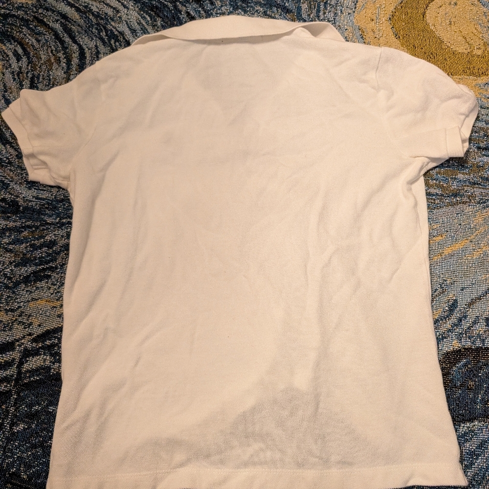 Ralph Lauren White Polo Shirt with Black Trim - Picture 4 of 4